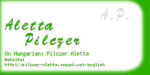 aletta pilczer business card